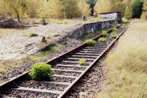 railway station platform (deportation ramp