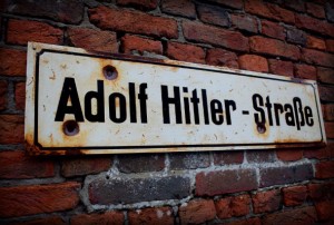 Adolf Hitler Strasse WW2 Road Sign
