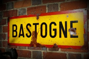 Bastogne ww2 18 gauge steel road sign