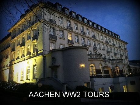 Third Reich Tours, 3rd Reich Tours, Aachen Tours, Aachen WW2 Tours, Aachen War Tours, Aachen Battle Tours, War Tours Germany, Private Tours Aachen, Private Tours Germany, Germany Vacations, Aachen hiking Tours, Westwall Tours, Siegfried Line Tours, Crucifix Hill, Lousberg, Ravelsberg, Gerhard Wilck, Nazi Tours, Quellenhof Hotel, Accomodation Aachen, Dragon's Teeth Aachen, Bunkers Aachen, Roetgen, Rott, Monschau Tours, Wahlerscheid Tours, Battle of The Bulge Tours, Ardennes Battle Tours, Julicherstrasse, 29th Infantry Tours, Big Red One Tours, Duren, Merode Castle, 