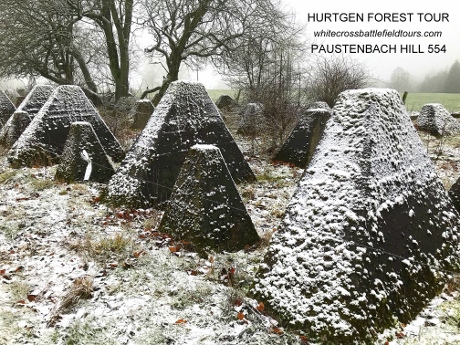 Hurtgen Forest Guided WW2 Tours, Hurtgenwald Tours, Siegfried Line, Paustenbach Hill 554, Westwall, Dragons Teeth, WW2 Battlefield Tours